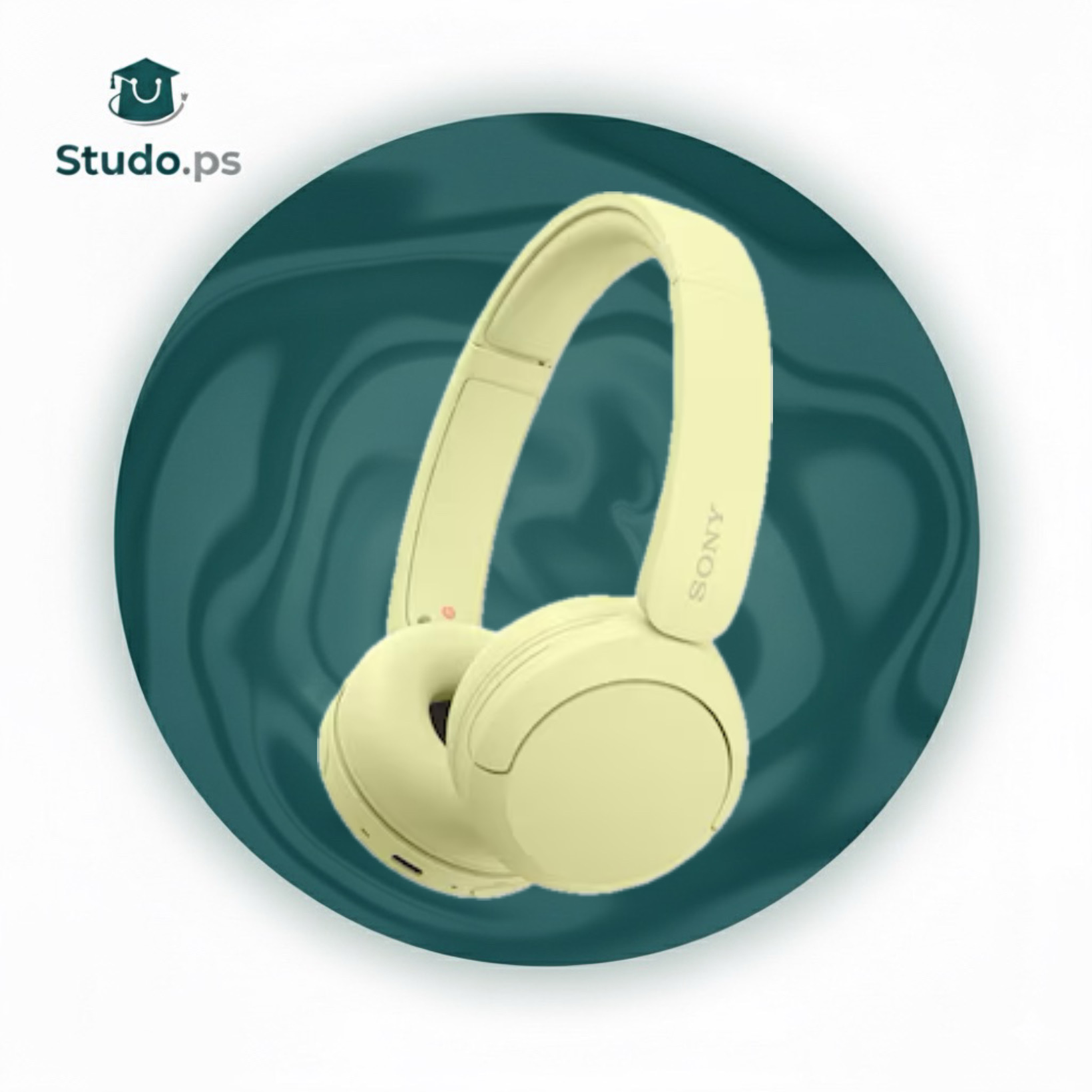 Sony WH-CH520 Wireless On-Ear Headphones - Yellow 