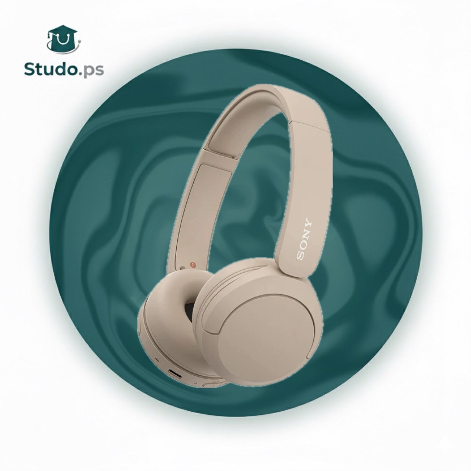 Sony WH-CH520 Wireless On-Ear Headphones - Creamy